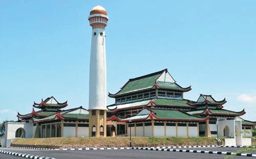 大马丹州中国风清真寺开幕具中国元素成旅游景点