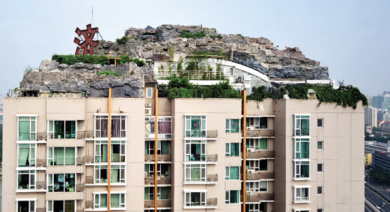 南宁一楼顶惊现