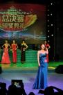 11月10日，2013环球旅游小姐国际大赛重庆赛区举行总决赛，冠军10号选手岳丹阳进行晚礼服展示。