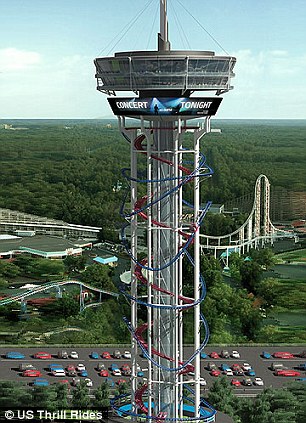 美将建全球最高过山车高158米时速96公里（图）