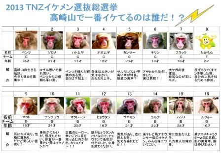 日本一动物园模仿AKB48投票 选出最“帅”公猴