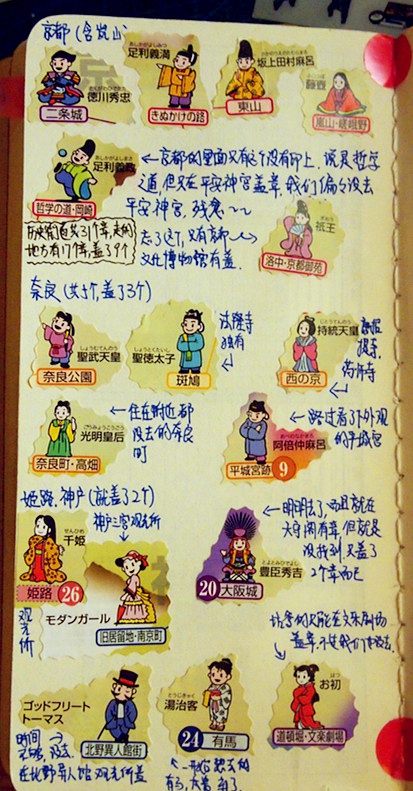 我去过的历史街道,共17个,盖章9个,时间不够没去的4个