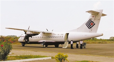 印尼16日坠毁的客机。照片拍摄于2008年。