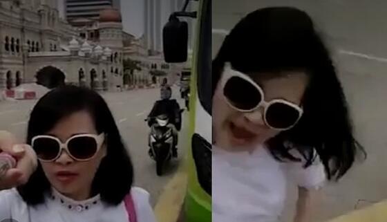中国女游客国外自拍时遭飞车夺包 拍下被抢全程