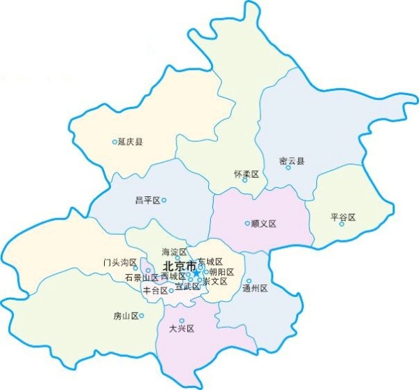 北京行政区图
