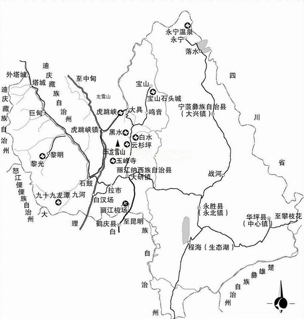 丽江地理位置