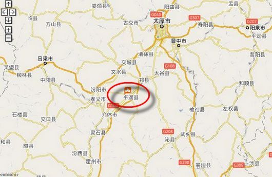 平遥在山西的位置