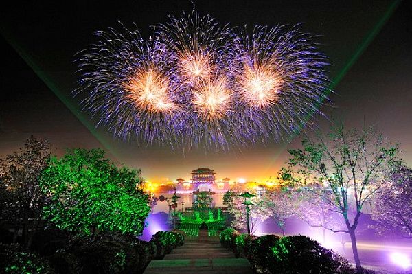 芙蓉园烟火表演