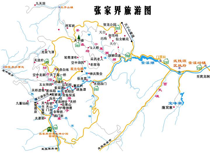 张家界旅游图